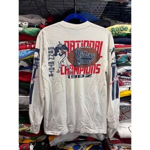 True Vintage Penn State 1982 National Champions Shirt 80s White Med